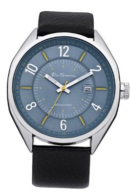 Ben Sherman BS017 Blue and Black Leather Strap