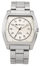 Ben Sherman Quartz with White Dial Analogue Display and Silver Bracelet BS036
