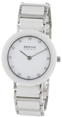 Bering Time 11429-754 Ladies Ceramic White Silver