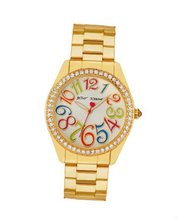 Betsey Johnson BJ00190-32 Ladies Gold Colourful Numbers