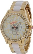 Betsey Johnson BJ00246-05 Analog Skull and Crown Graphic Dial