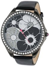 Betsey Johnson BJ00248-02 Analog Floral Pave Dial
