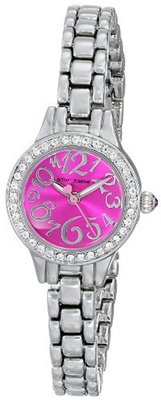 Betsey Johnson BJ00282-01 Analog Display Quartz Silver