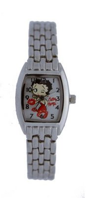 Betty Boop #BB-W529A "Kiss and Tell" Ladies' Silver Bracelet