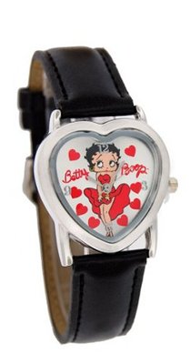 Betty Boop Heart Shape Leather Band Model #BB-W340A