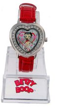 Betty Boop Heart Shape Leather Band Model #BB-W366B