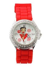 Betty Boop Marilyn Style Red Shimmering with crystals