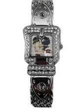Betty Boop Motorcycle Wrist - Silver - Analog