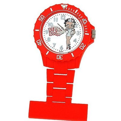 Betty Boop White Photo Dial Red Ladies Nurses Fob BTY031A