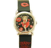 Dainty Betty Boop Marilyn Style with Black Leather Strap