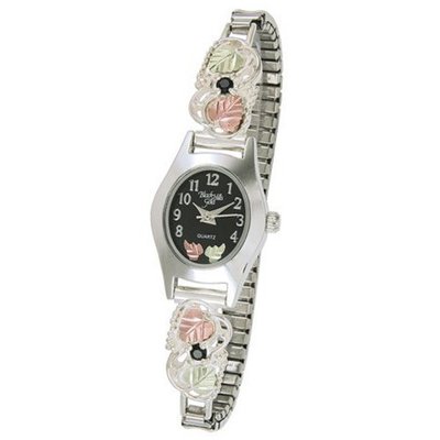 Black Hills Gold Black Face Ladies Silver and Onyx 9-WB130O-F-GS