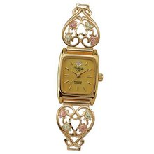 Black Hills Gold Ladies' Heart band with Champagne Face