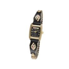 Black Hills Gold Mother and Child Black Dial Ladies 9-WB139