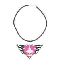 Blazin Roxx 29253 Winged Heart Jewelry Set Black/Pink