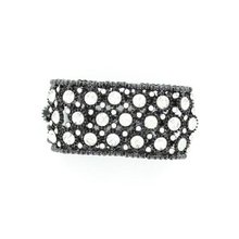 Blazin Roxx 29301 Crystal Dots Bracelet Black/Crystal