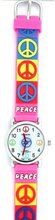 Pink Peace Sign with 3d Rubber Band