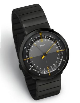 DUO 24 "Black Edition" by Botta-Design (Steel Strap) - 259011BE