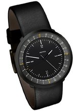 uBotta-Design MONDO "Black Edition" Dual Timer by Botta Design (Leather Strap) - 269010BE 