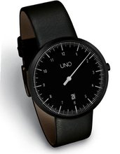 UNO 40 BLACK EDITION - One Hand by Botta-Design (Leather Strap) - 219010BE