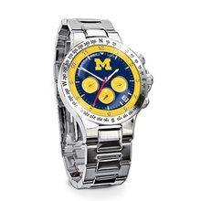Michigan Wolverines Stainless Steel Chronograph Collector's