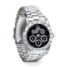 Ride Hard, Live Free Stainless Steel Motorcycle Chronograph : Jewelry Gift For Biker