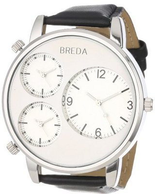 Breda 1627-silver Mitchell Multi Time Zone