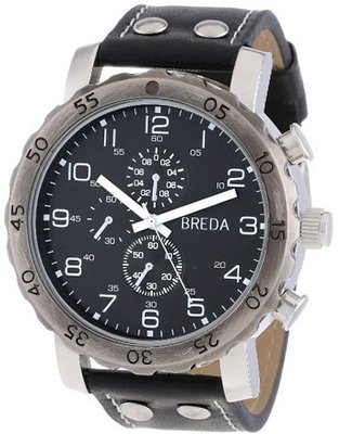 Breda 1635-F Steve Oversized Industrial Stud faux leather Band