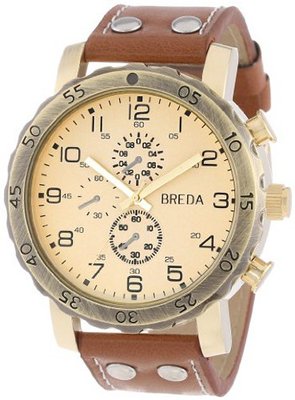 Breda 1635-H Steve Oversized Industrial Stud faux leather Band