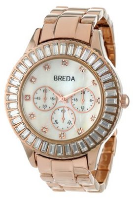 Breda 2338-rosegold Brandi Square Rhinestone Bejeweled