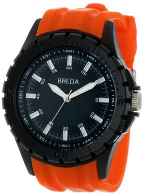 Breda 9308-orange Harvey Thick Black Bezel Rubber Band