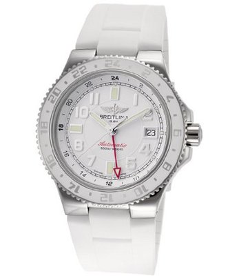 Superocean GMT Automatic White Dial White Rubber