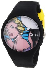 Breo Classic Girl's Quartz with Multicolour Dial Analogue Display and Black Rubber Strap B-TI-CLCM7