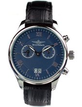 Breytenbach Unisex Quartz with White Dial Analogue Display and Black Leather Strap BB88403B