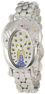 Brillier 18-03 Royal Plume Peacock Inspired Swiss Genuine Gemstones