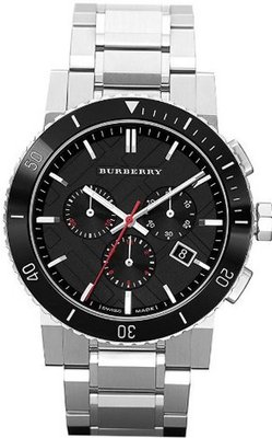 Burberry Black Dial Chronograph Stainless Steel BU9380
