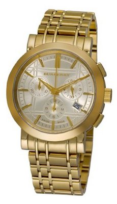 Burberry BU1757 Heritage Gold-Plated Stainless Steel Gold Chronograph Dial