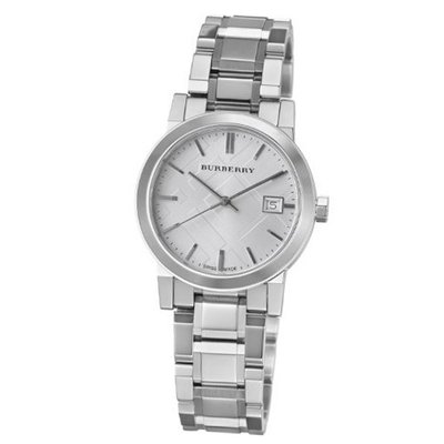 Burberry BU9100 Large Check Stainless Steel Bracelet