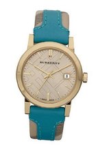 Burberry Gold Engraved Leather Ladies BU9112