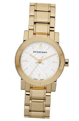 Burberry , Swiss Gold Ion Plated Stainless Steel Bracelet 26mm BU9203