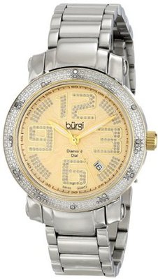 Burgi BUR091SS Analog Display Japanese Quartz Silver