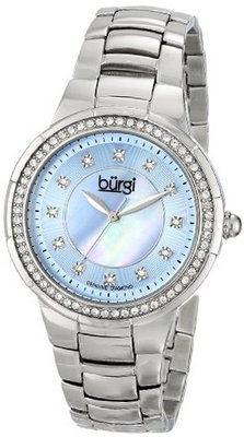 Burgi BUR093BU Analog Display Swiss Quartz Silver