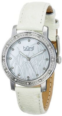 Burgi BUR096SSW Analog Display Japanese Quartz White