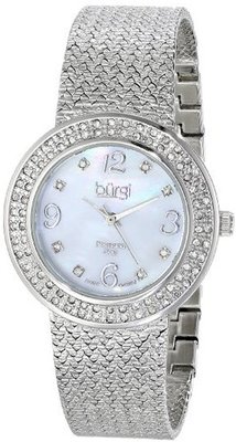 Burgi BUR097SS Analog Display Swiss Quartz Silver