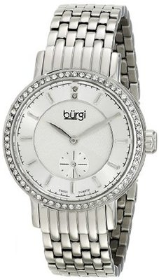 Burgi BUR099SS Analog Display Swiss Quartz Silver