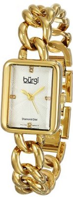 Burgi BUR100YG Analog Display Swiss Quartz Gold