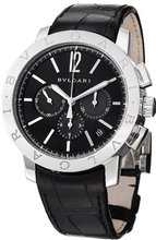 Bvlgari Bvlgari Chronographe Automatic Black Leather Strap BB41BSLDCH