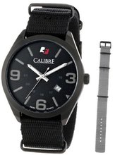 Calibre SC-4T2-13-007 "Trooper" Black Ion-Plated Stainless Steel with Two Interchangeable Straps