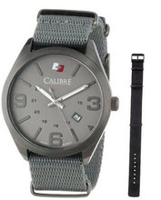 Calibre SC-4T2-15-011 "Trooper" Gun Ion-Plated Stainless Steel with Two Interchangeable Straps