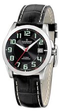 Candino Quartz with Black Dial Analogue Display and Black Leather Strap C4367/4