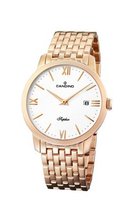 Candino Quartz with White Dial Analogue Display and Rose Gold Stainless Steel Bracelet C4418/2